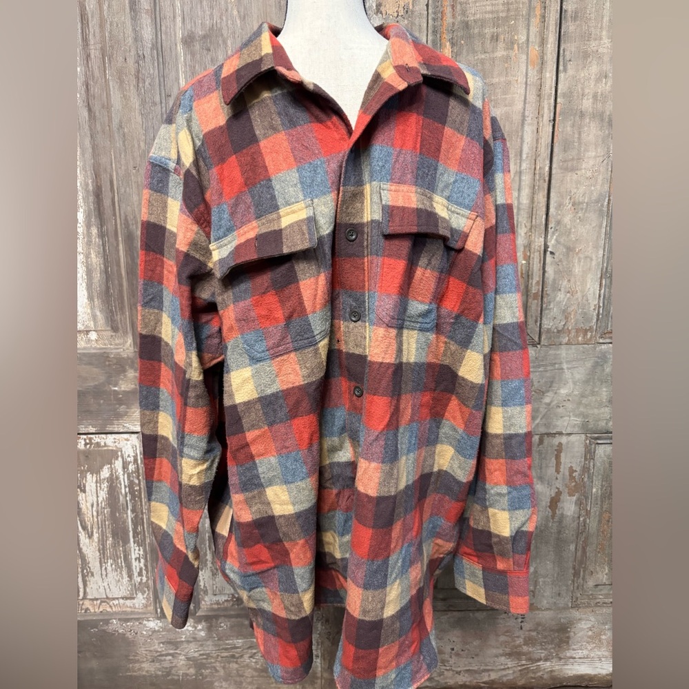 L.L. Bean Multicolor Plaid Shirt Jacket